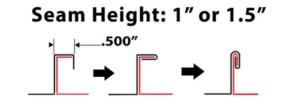 Seam Height Image — Metal Roof Master